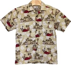 High Surf Hawaiian Shirt Size Large Button Short Sleeve Pocket Relaxed Fit Beach